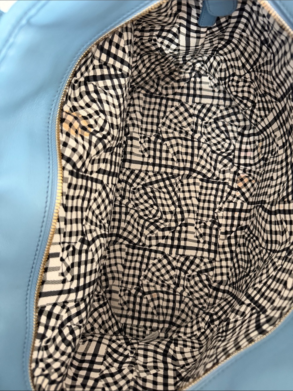 MCM Visetos Shopper Tote with Pouch Denim Blue - Picture 8 of 8